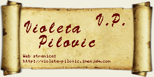 Violeta Pilović vizit kartica